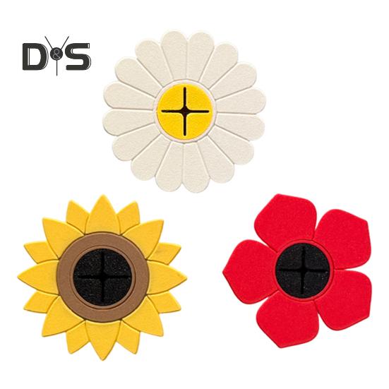 

3 шт. магнитных крючков для полотенец, экономящих место, простая установка, креативные настенные крючки в форме лепестков, вешалки для полотенец разноцветный