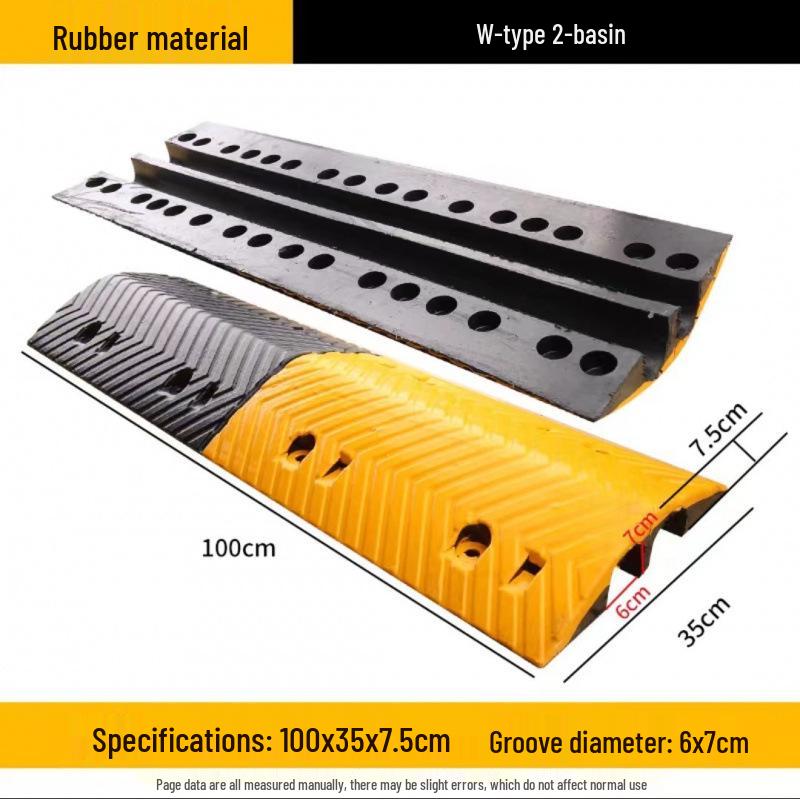 High Load Capacity Rubber Speed Bump for Car & Road Safety