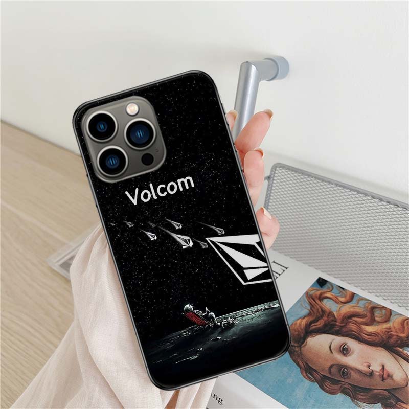 Volcom Logo Phone Case For Iphone 16 15+ Pro Max 17 Air 14 Plus 16E 13 Pro 12 Mini 11 Clear Cover Silicone Cute Shell Soft