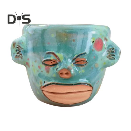 

Керамическая кружка Weird Face объемом 350 мл, художественная кофейная чашка ручной работы, декоративная чайная кружка, посуда для напитков, подарок для друзей и семьи 350ml D