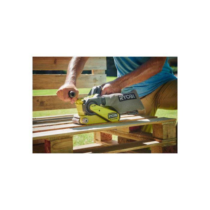Ponceuse à bande 75 mm RYOBI 18V One+ sans batterie ni chargeur R18BS-0