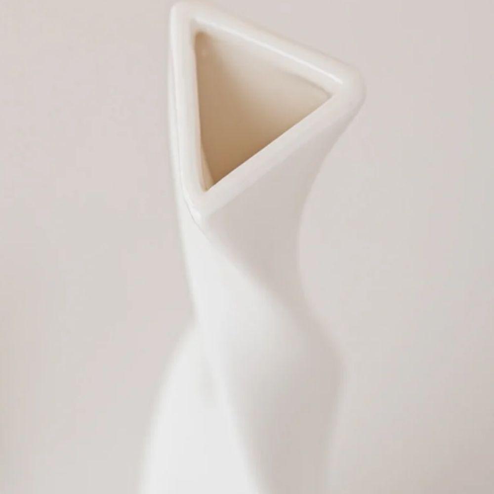 Easy to Use Geometry Hydroponics Vase Stable Ceramic Flower Vase Modern Special Shaped Vase  Hotel