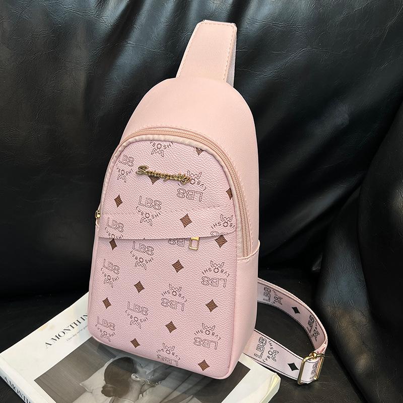 2025 New Women's Bag Small Fragrant Breast Bag Couple Satchel Convenient Oblique Span Bag Women's Fashion Versatile Breast Bag Waist Bag