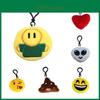 Udtryksnøglering Mini Plysvedhæng Sød Emoji Opstoppet Dukke Dekoration Gave