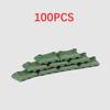 50/100PCS Military Sandbag DIY Army Scene Parts Compatible WW2 Soldiers Figures Weapon Building Blocks Toys for Children