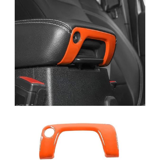 Savadicar Carbon Fiber Interior Accessories - Armrest Switch Bezel Trim Cover for 2018-Present Jeep Wrangler JL JLU 4XE & Gladiator JT - Premium