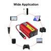 Car power inverter DC/AC converter universal AC socket with USB charger port 200W cigarette lighter plug/clip adapter DC 12V to AC 220V