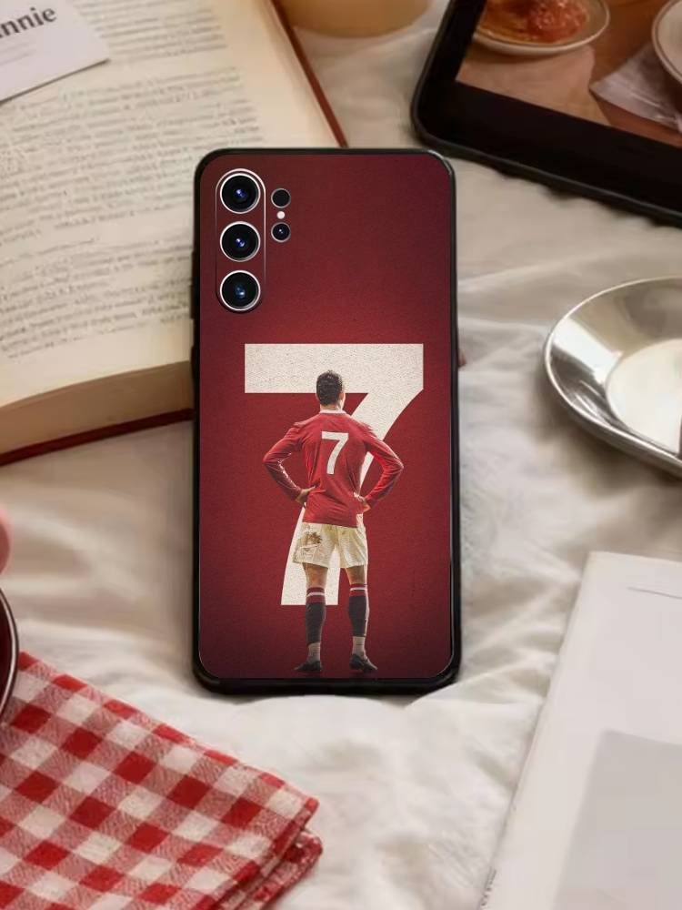 Player L-Ronaldo C-CR7 Phone Case For Samsung S26,S25,S24,S23,S22,S21,S20,Ultra,Plus,FE Black Soft Cover