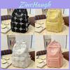 Korean Style Backpack For Girls Boys With Solid Color And Star Embroidery Design For School And Travel