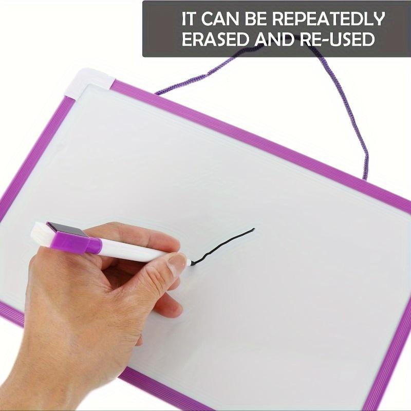 1-Pack Double-Sided Magnetic Whiteboard-Includes 2 Markers Magnets,Wall-Mounted for Home/Office/Classroom,Easy Clean PVC Surface
