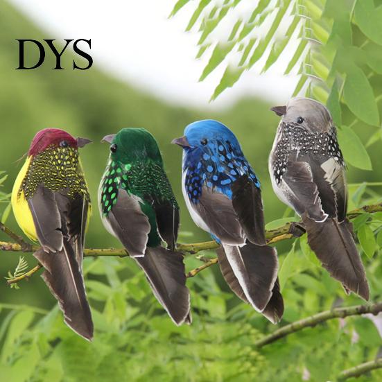 Künstliche Vogelfigur Realistisches Gartendekoration Kunstwerk Schmuckstück Gefiedert Schaumstoff für Hof