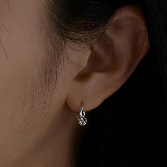 Tie One-Touch Earrings