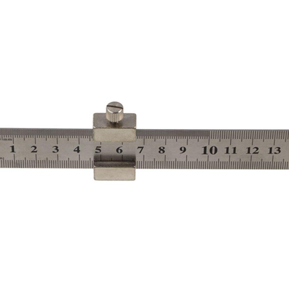 Durable Steel Ruler Positioning Block Square Marking Gauge Brass Angle Scriber Line  Home