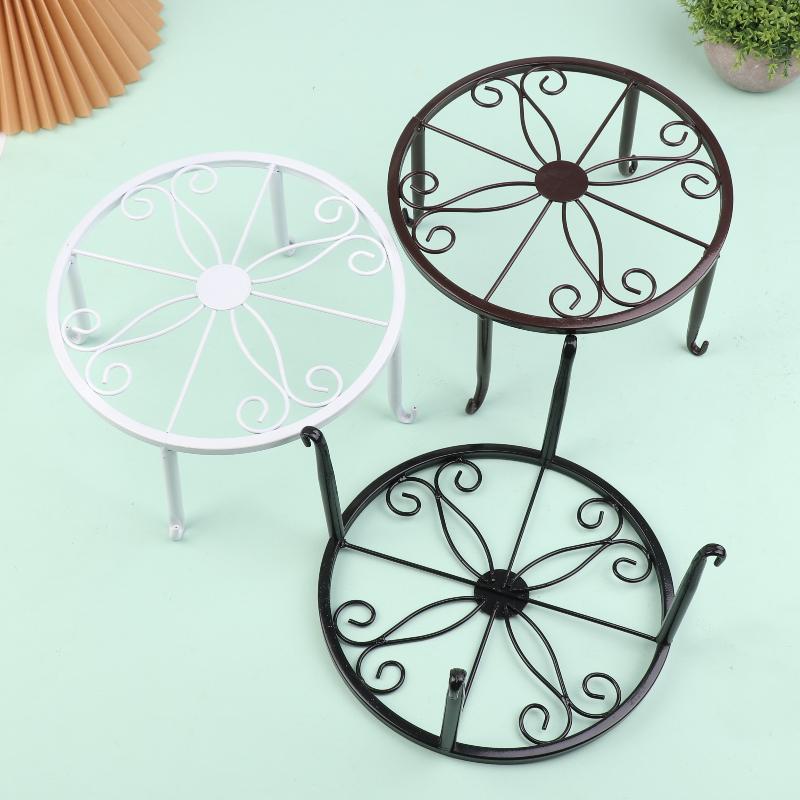 Flower Rack Floor To Ceiling Single Pot Bonsai Iron Flower Rack Indoor Balcony Flower Rack Iron Tabletop Flow