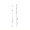 S925 Sterling Silver Water Drop Tassel Earrings - 2026 Elegant, Versatile, High-End Long Dangle Design for Girls