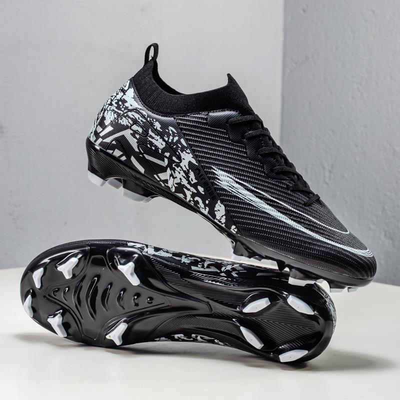 Unisex Professional Football Cleats AG Studs Soccer Boots Breathable Outdoor Lawn Training Sneakers