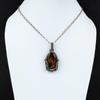 Mahogany Obsidian Pendant Copper Wire Wrapped Pendant Copper Jewelry Handmade Pendant Wire Wrapped Jewelry For Gift Genuine Gemstone Pendant