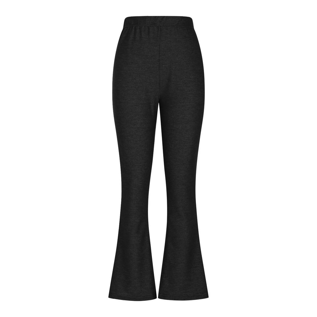 High Waist Flared Yoga Pants for Women Stretch Leggings Athletic Workout Trousers with Seam Detailing