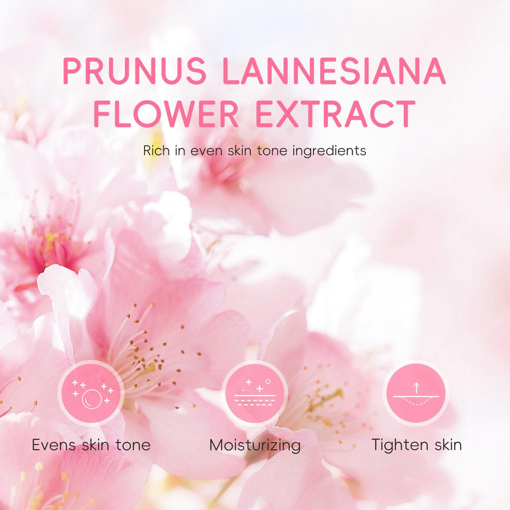 LAIKOU Sakura Blossom Hautpflege-Geschenkbox, leichte feuchtigkeitsspendende Anti-Aging-Creme, Augencreme, Gesichtscreme, 3-teiliges Set