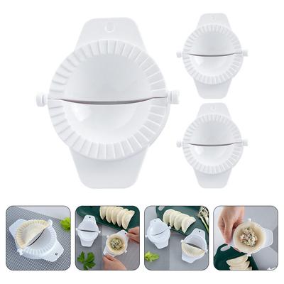 3pcs Mold Compact Dough Presser Manual Dumpling Maker Tool Portable Kitchen Gadget For Diy Dumpling Making Presser