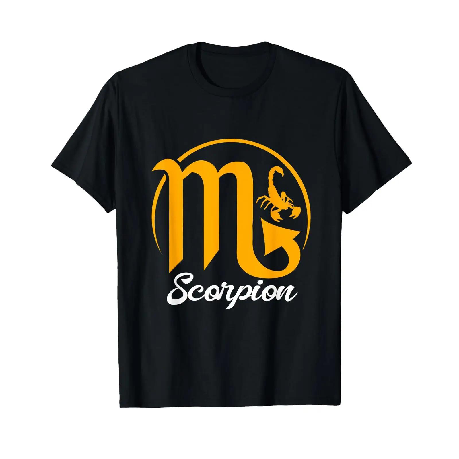 

Zodiac Sign Scorpion T Shirt black vintage Washed Slightly Stylish Unisex Stretched Top For Everyday Wear streetwear Casual 5XL різнокольоровий