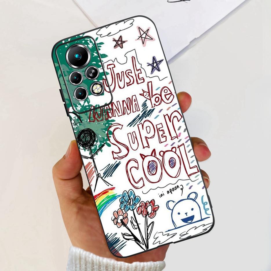 For Infinix Note 11 Pro Case X697 Cute Painted Back Cover Soft Silicone Phone Cases For Infinix Note 11 Note11 Pro Fundas Bumper