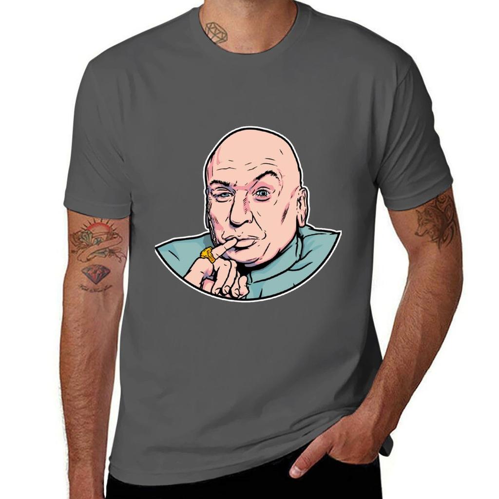 Austin Powers Evil Tshirt Casual Breathable Short Sleeve Top Tshirt