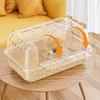 Spacious Transparent Hamster Villa Deluxe Syrian Hamster Habitat with Multi-Level Platforms  Acrylic Complete Pet Playground
