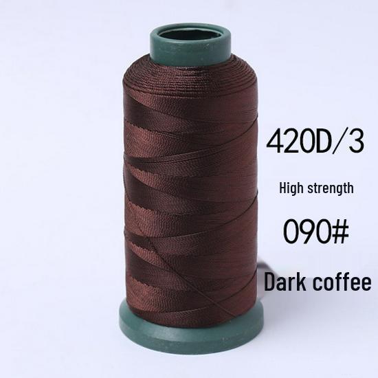 High-Strength Colored 420D Leather & Nylon Thread - Mercerized, Thick, Smooth, 3-Ply Canvas Sewing Thread - Free Shipping