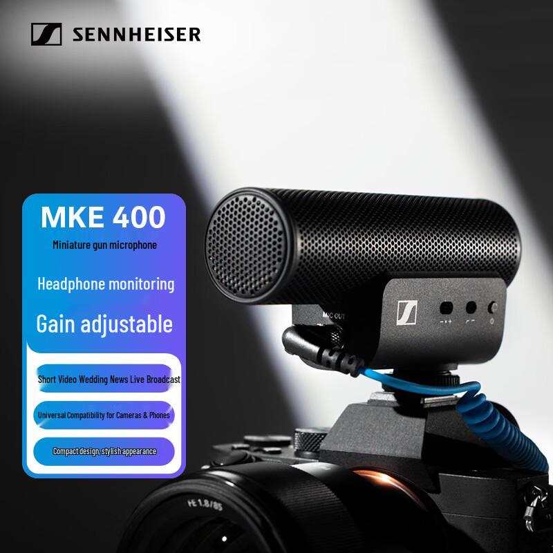 Sennheiser MKE 400 On-Camera Shotgun Microphone