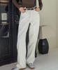 HAINT Hazel Straight-Cut Corduroy Pants 6Col_Ivory