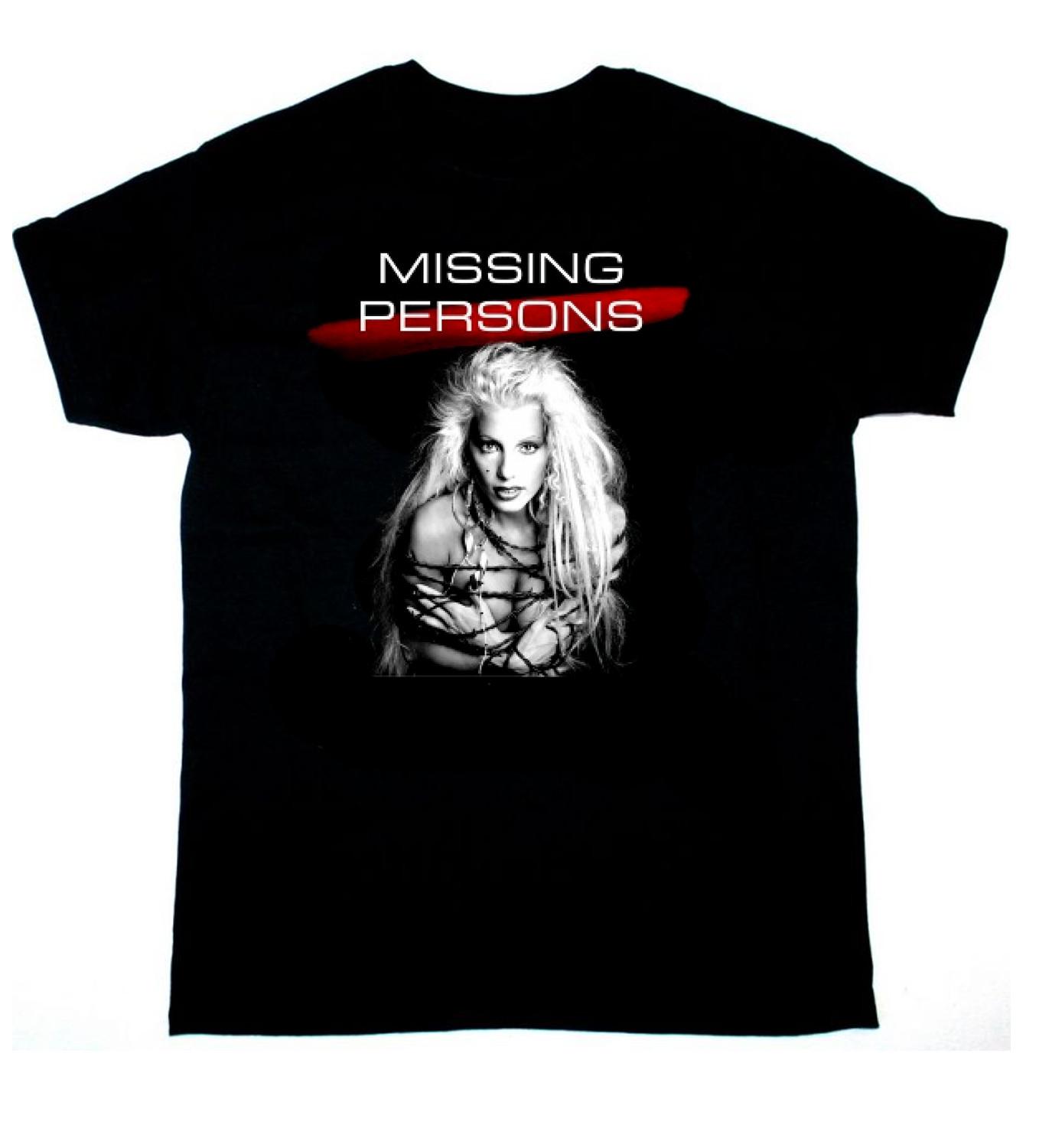 Vtg Missing Persons Band For Fans Cotton Heavy All Size Unisex Shirt TU195 S