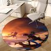Avatar Fantasy Artwork Stuhlmatte - Runder Teppich für Heimdekoration, Büronutzung, Geschenkidee - Passt in verschiedene Räume einschließlich Schlafzimmer und Wohnzimmer0200b