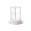 4-Layer Hair Accessory Organizer Transparent Rotating Powder Puff Box Dust-proof Cosmetic Storage Rack Girls' Jewelry Storage