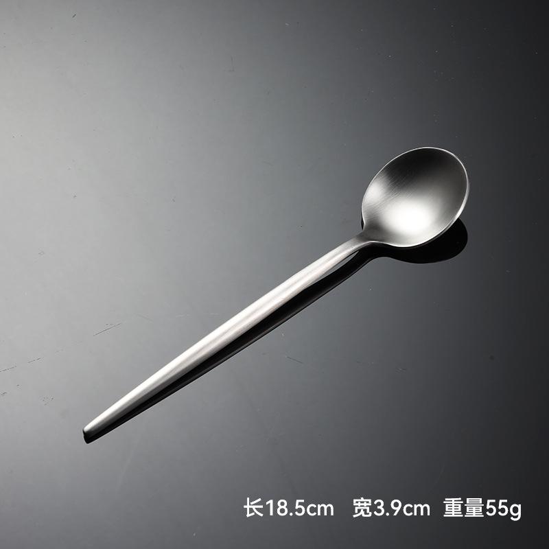 304 stainless steel matte Portuguese western food knives, forks and spoons multi-specification desserts restaurant value tableware gifts