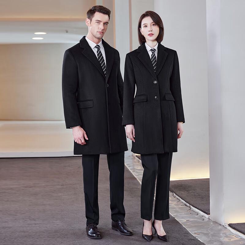 Toluoman Unisex Wool Blend Padded Professional Winter Coat