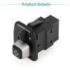 Packof 1 for Lincoln Town 2004-2008 Front Mirror Switch Black Plastic Metal