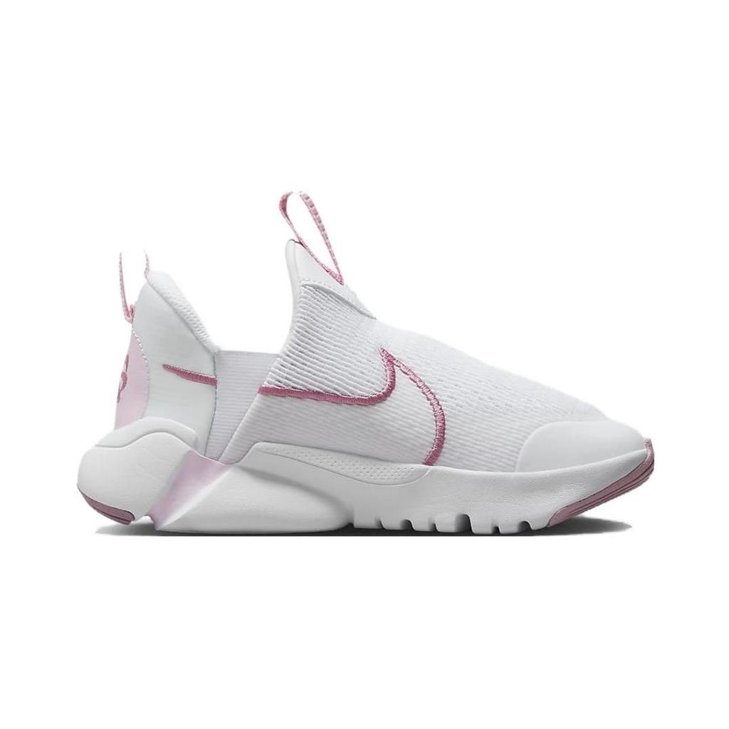 Nike Flex Runner 2 BP Round Toe Lace-Up Breathable Durable Low-Top Running Shoes Kids Sneakers White Pink DV9000-100