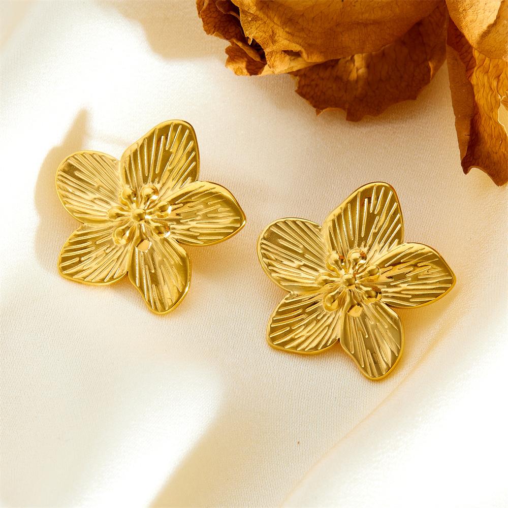 

Модные французские ретро-серьги, легкие, роскошные, высококачественные, цветочные серьги-гвоздики, женственность не увядает, универсальные серьги