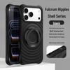 Apple 17 Pro Max Boyang Magnetic Case with Rotating Stand, iPhone 16 Liquid Silicone Cover