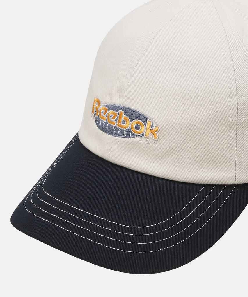 REEBOK Two-Tone Logo Ball Cap - Ivory:Navy