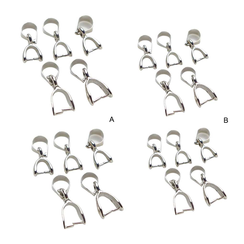 10 STÜCKE Kneifverschluss Metall Anhängerverbinder Stilvoll Anlaufgeschützt Bügelverbinder Halskette Armband Geschenk Kleidung DIY