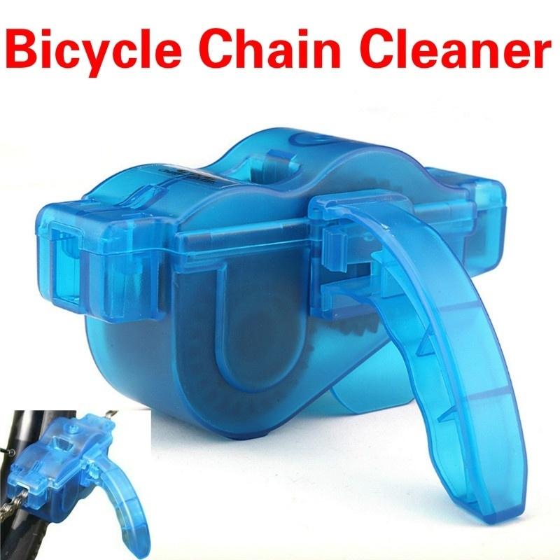 Portable Bicycle Chain Cleaner Bike Clean Machine Brushes Scrubber Wash Tool Mountain Cycling Cleani