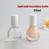 30 ml Glasflaschen für Lotionen für Reisen, Glühbirnenform, Klare leere Pumpflasche für kosmetische Cremes, Make-up, Ätherische Öle