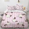 Set Letto Grizzy e i Lemming Ragazzi Ragazze Misura Singola Queen Copripiumino Federa Letto Bambini Adulti Moda Tessile per la Casa