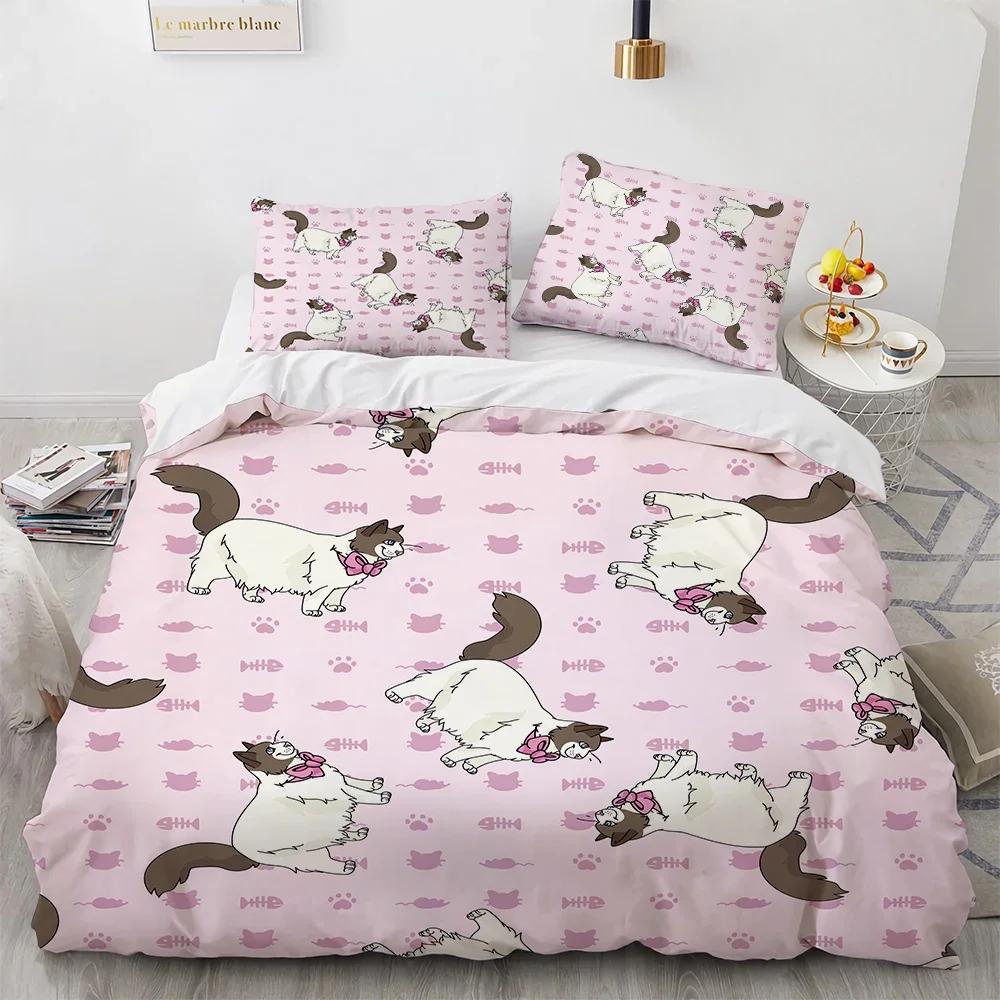 Set Letto Grizzy e i Lemming Ragazzi Ragazze Misura Singola Queen Copripiumino Federa Letto Bambini Adulti Moda Tessile per la Casa