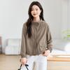 Huvförsedd basebolljacka för dam: Lättviktig, Lös passform, Koreansk stil för Vår & Höst