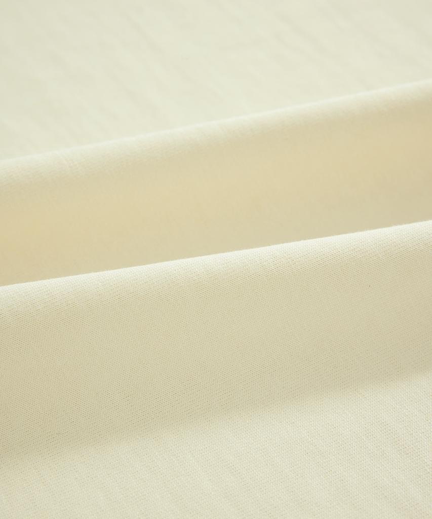 COVERNAT Baseball Two-Tone Long Sleeve Cream