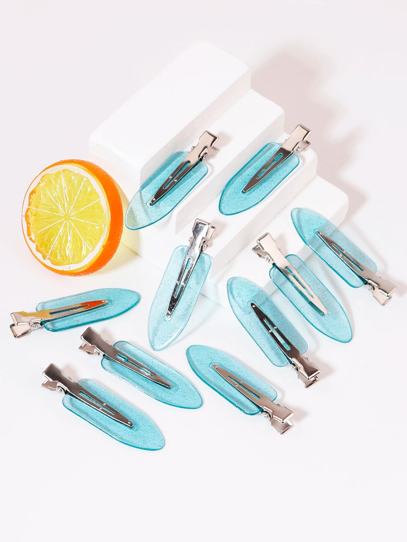 

4pieces/set of seamless hair clips with no bends, side bars, makeup and facial accessories, women s styling hair clips