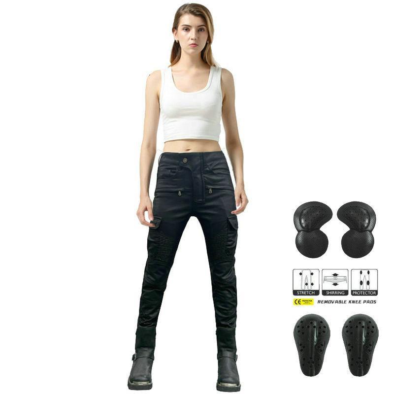 VOLERO Women Waterproof Motorcycle Riding Pants Protective Gear Bikers Full-Length Weatherproof Trousers XXS чёрный